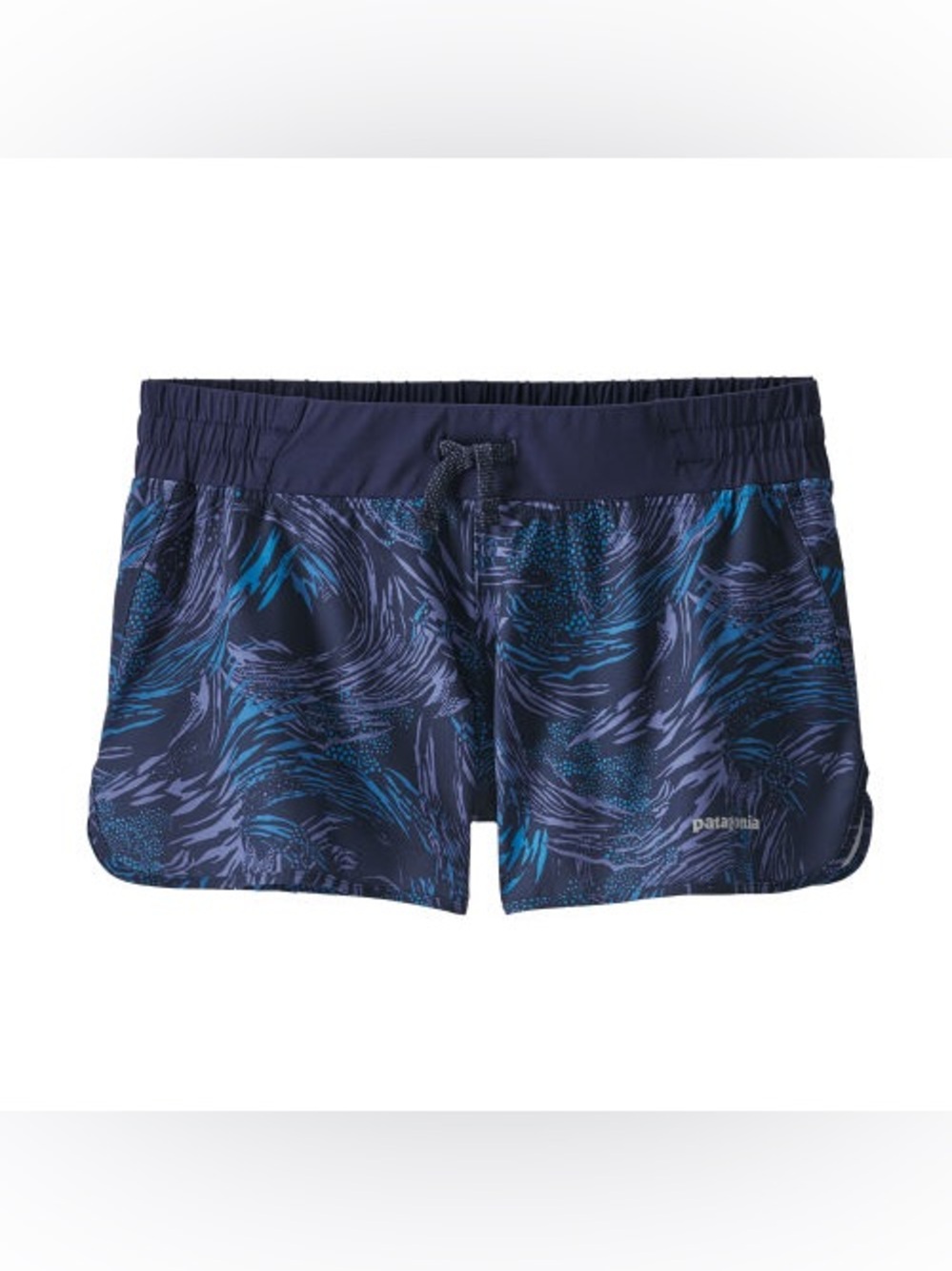 Patagonia Nine Trails Navy & Blue Tropical Shorts